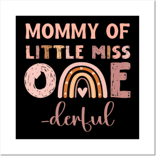 Boho Mommy of Miss Onederful 1st Birthday Girl Cute Posters and Art